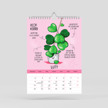 Długopisem malowane. Kalendarz ścienny 2026