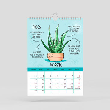 Długopisem malowane. Kalendarz ścienny 2026